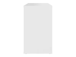 Armario auxiliar de madera contrachapada blanco 60x30x50 cm