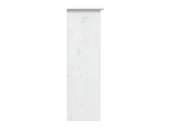 Armario BODO blanco con puertas de cristal, madera maciza de pino