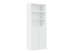 Armario de almacenaje blanco 70x42,5x225 cm madera de ingeniería