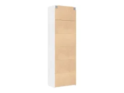 Armario de almacenaje blanco 70x42,5x225 cm madera de ingeniería