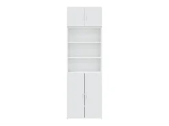 Armario de almacenaje blanco 70x42,5x225 cm madera de ingeniería