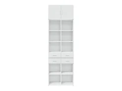 Armario de almacenaje blanco 70x42,5x225 cm madera de ingeniería