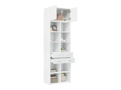 Armario de almacenaje blanco 70x42,5x225 cm madera de ingeniería