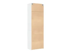 Armario de almacenaje blanco 70x42,5x225 cm madera de ingeniería