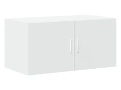 Armario de almacenaje blanco 80x42,5x225 cm madera de ingeniería