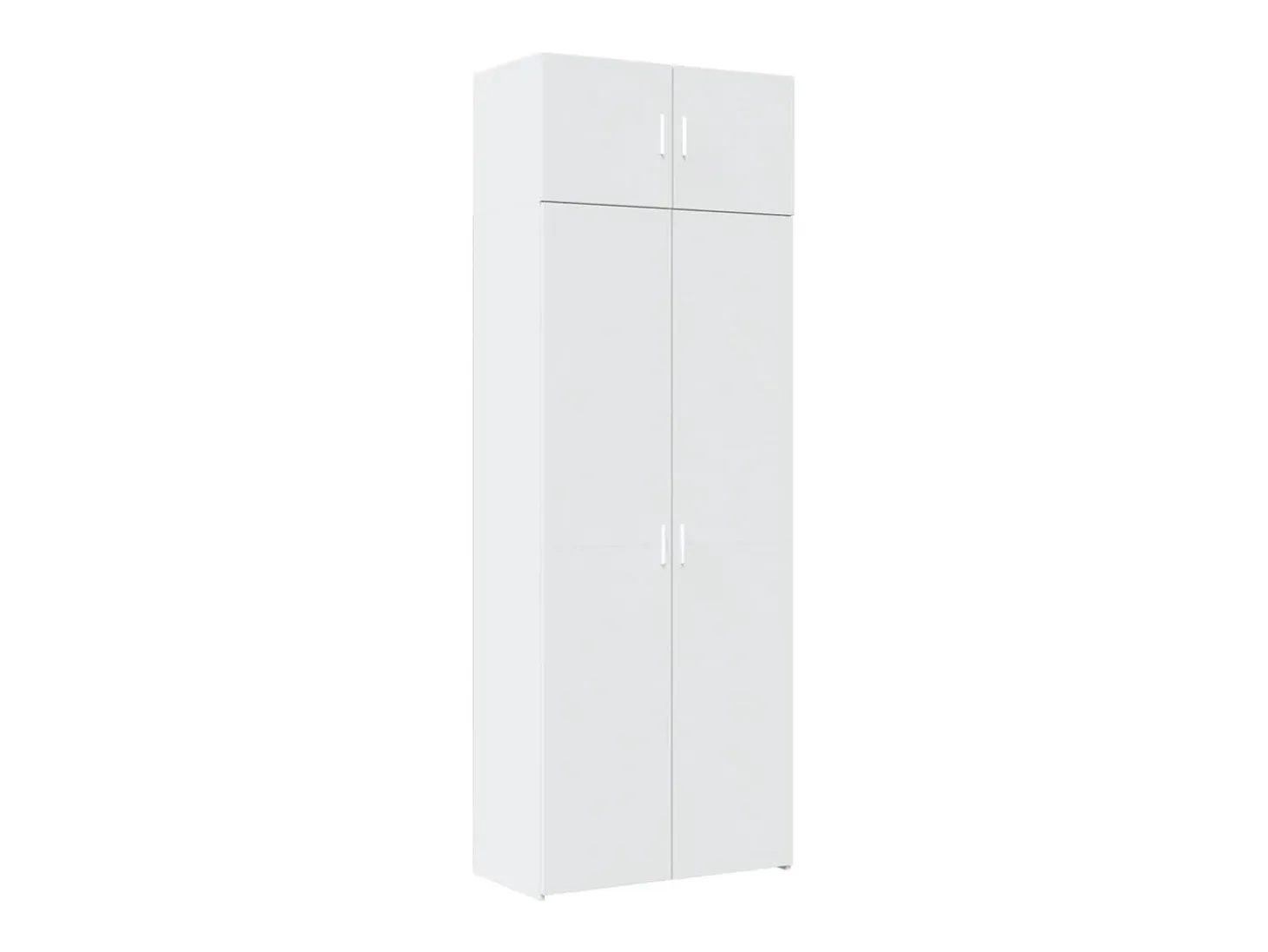 Armario de almacenaje blanco 80x42,5x225 cm madera de ingeniería