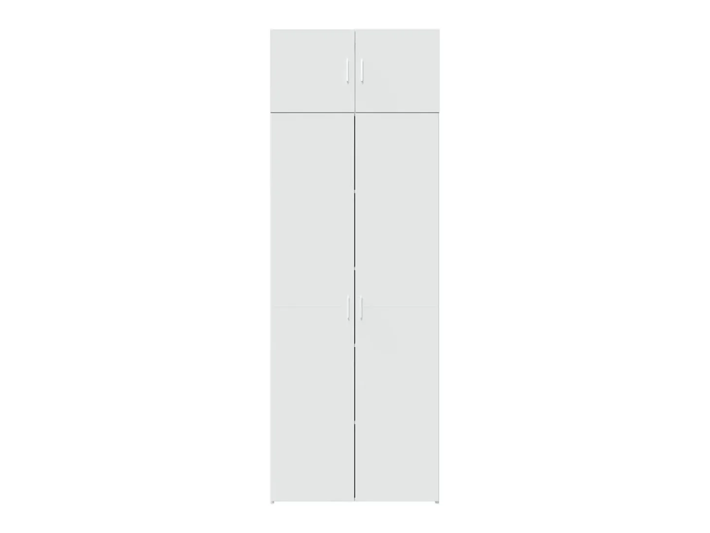Armario de almacenaje blanco 80x42,5x225 cm madera de ingeniería
