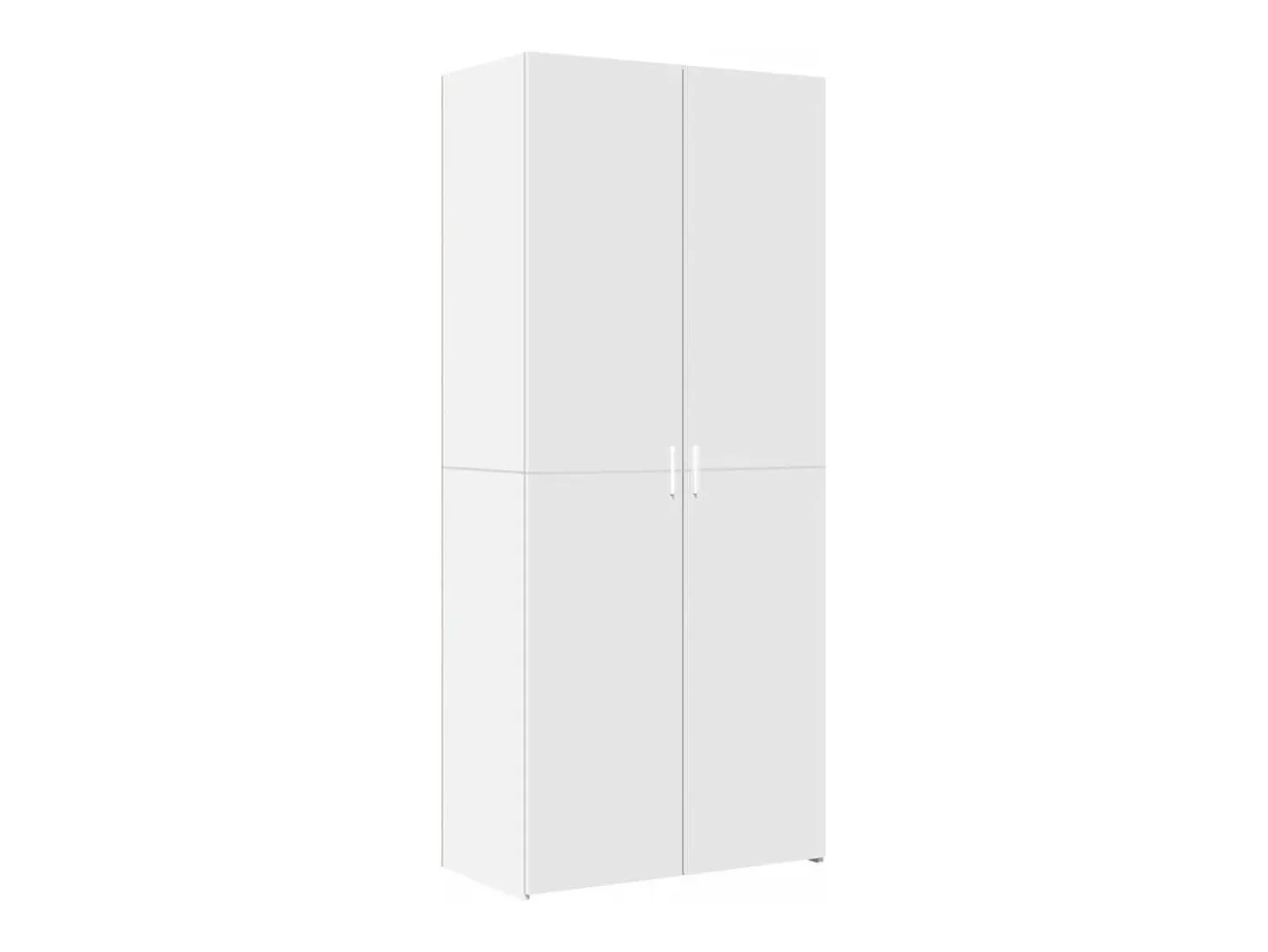 Armario de almacenaje blanco 80x42,5x225 cm madera de ingeniería