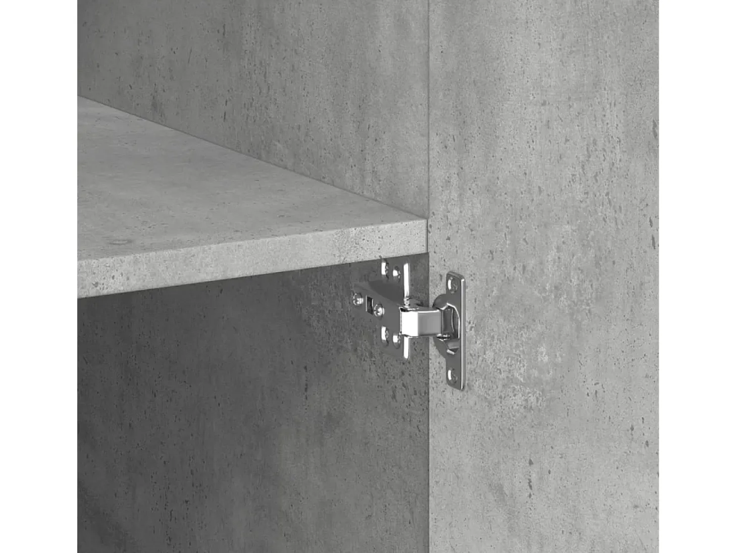 Armario de almacenaje gris hormigón 70x42,5x225cm madera de ingeniería