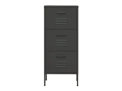 Armario de almacenamiento acero antracita 42,5x35x101,5 cm ES354703