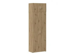 Armario de almacenamiento 3 pcs Roble artesanal