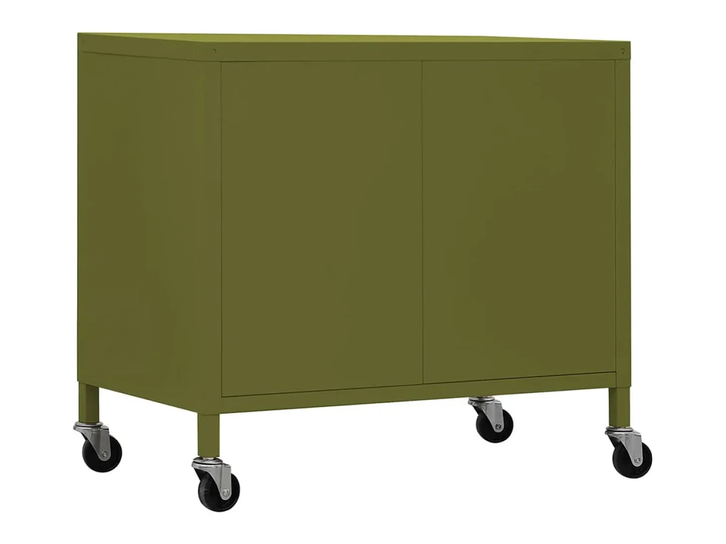 Armario de almacenamiento acero verde oliva 60x35x56 cm ES530251