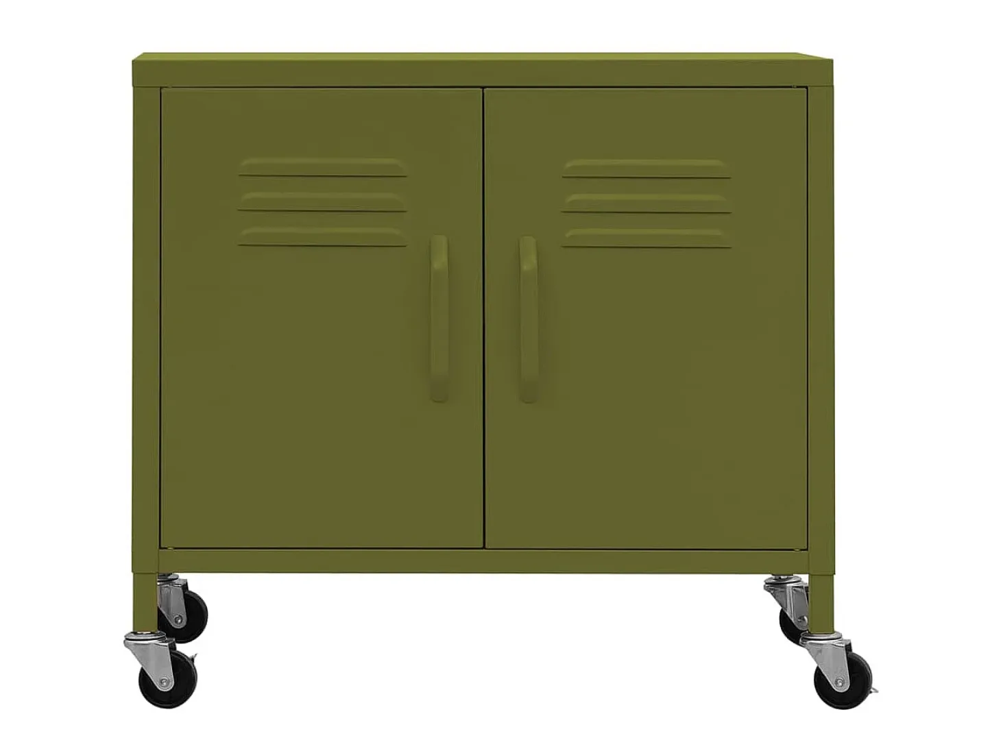 Armario de almacenamiento acero verde oliva 60x35x56 cm ES530251