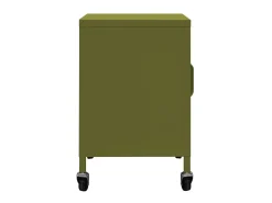 Armario de almacenamiento acero verde oliva 60x35x56 cm ES530251