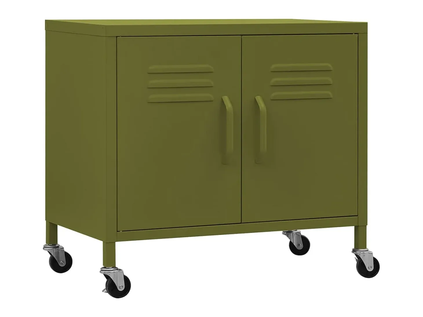 Armario de almacenamiento acero verde oliva 60x35x56 cm ES530251