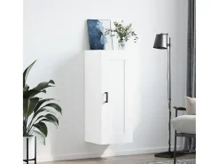 Armario de pared blanco 34,5x34x90 cm madera de ingeniería