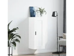 Armario de pared blanco 34,5x34x90 cm madera de ingeniería