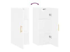 Armario de pared blanco 34,5x34x90 cm