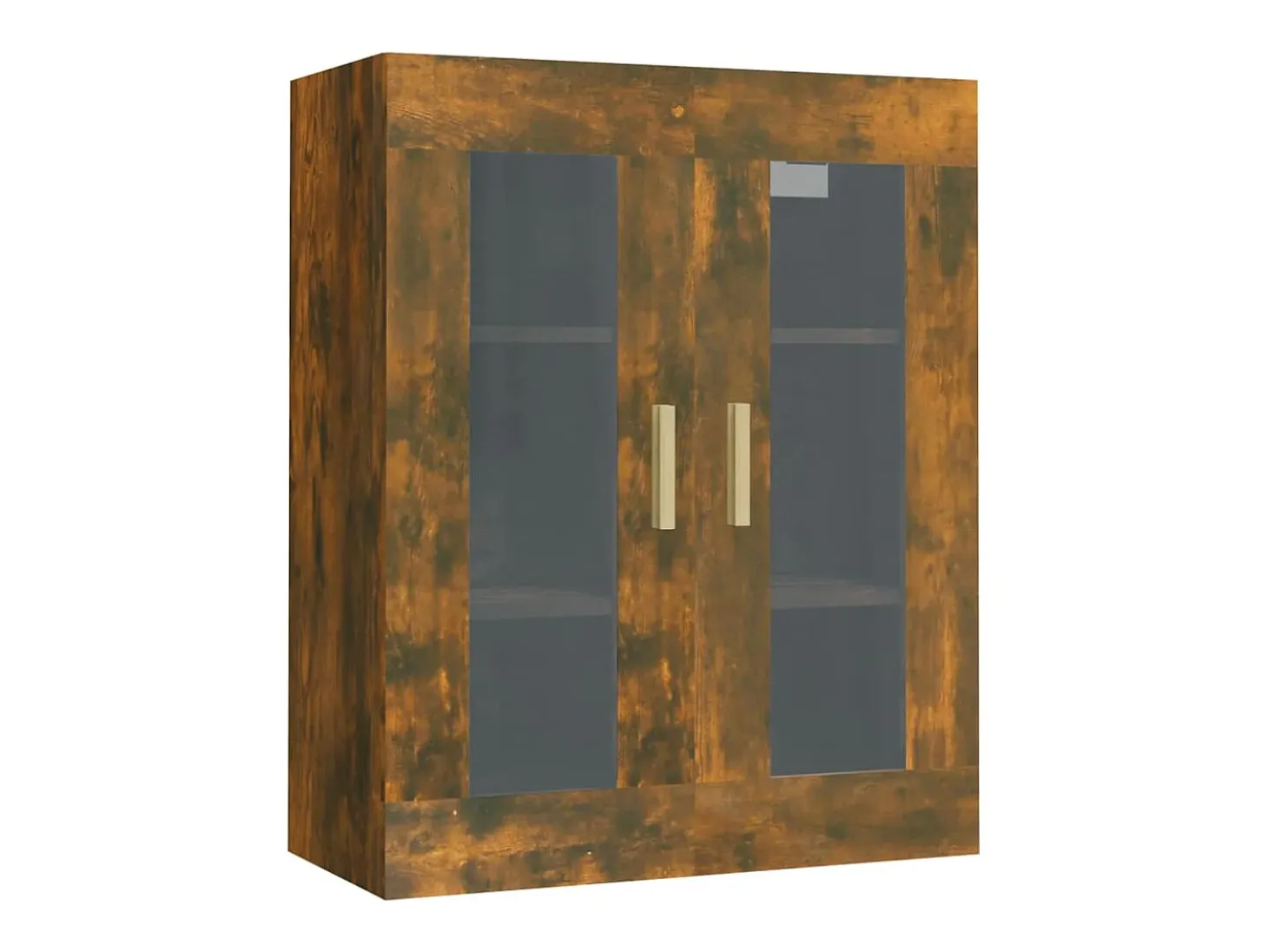 Armario de pared colgante roble ahumado 69,5x34x90 cm