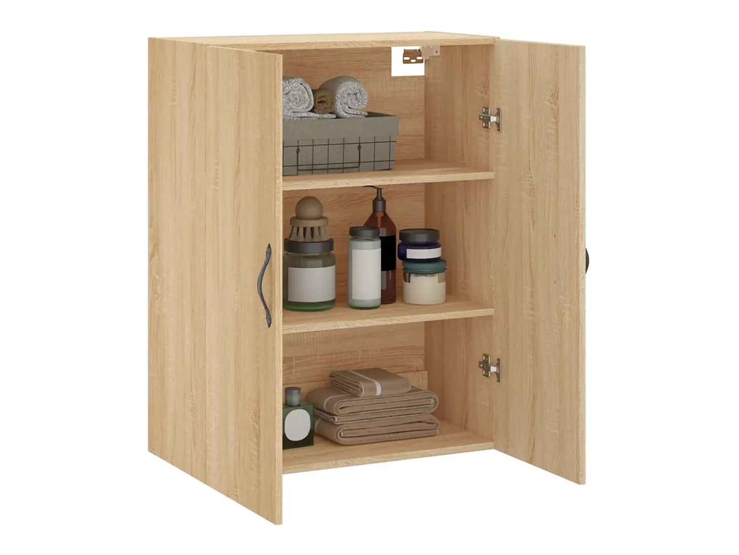 Armario de pared de roble Sonoma 69,5x34x90 cm madera de ingeniería