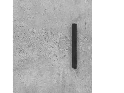 Armario de pared gris hormigón 69,5x34x90 cm