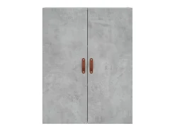 Armario de pared gris hormigón 69,5x34x90 cm
