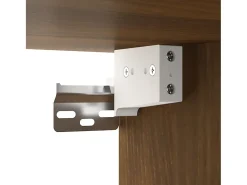Armario de pared madera contrachapada marrón roble 80x33x80 cm