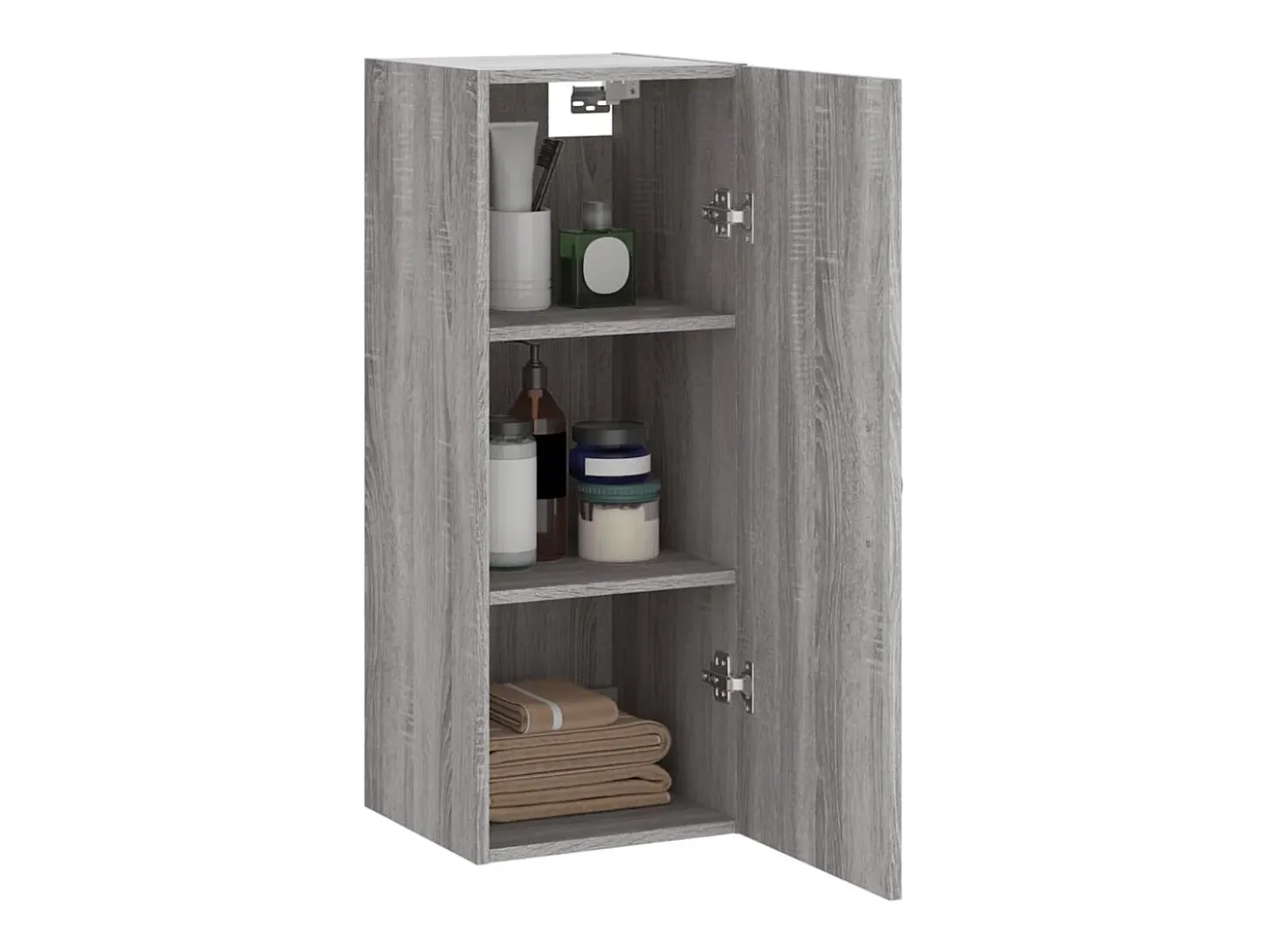 Armario de pared madera de ingeniería gris Sonoma 34,5x34x90 cm