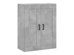 Armario de pared madera ingeniería gris hormigón 69,5x34x90 cm