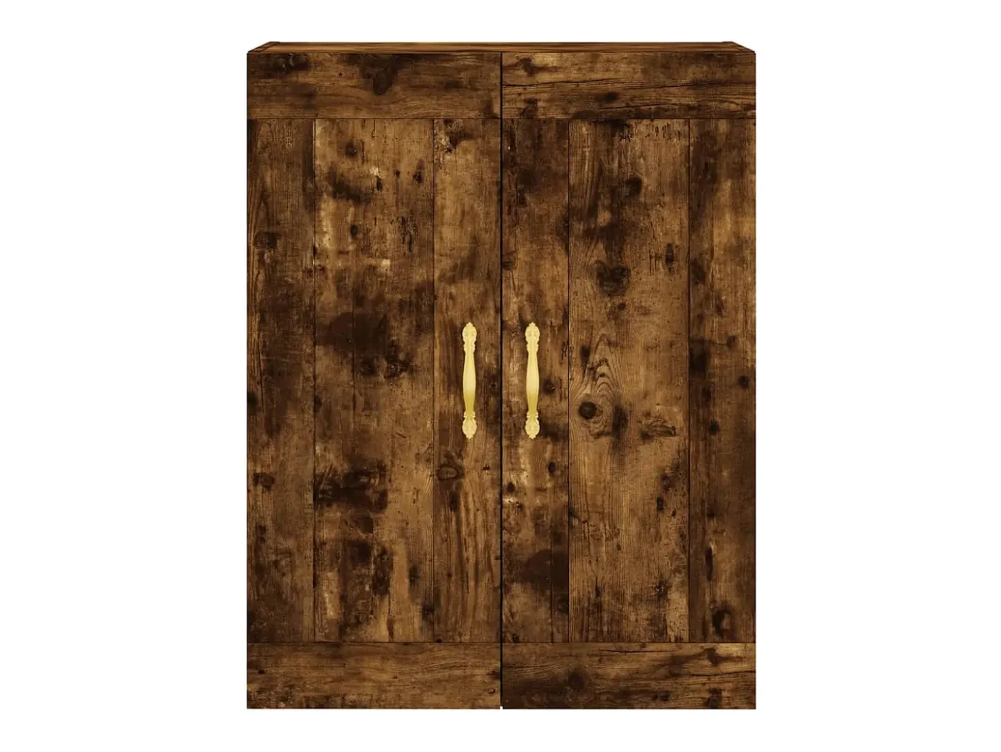 Armario de pared madera ingeniería roble ahumado 69,5x34x90 cm