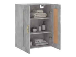 Armario de pared madera ingeniería gris hormigón 69,5x34x90 cm