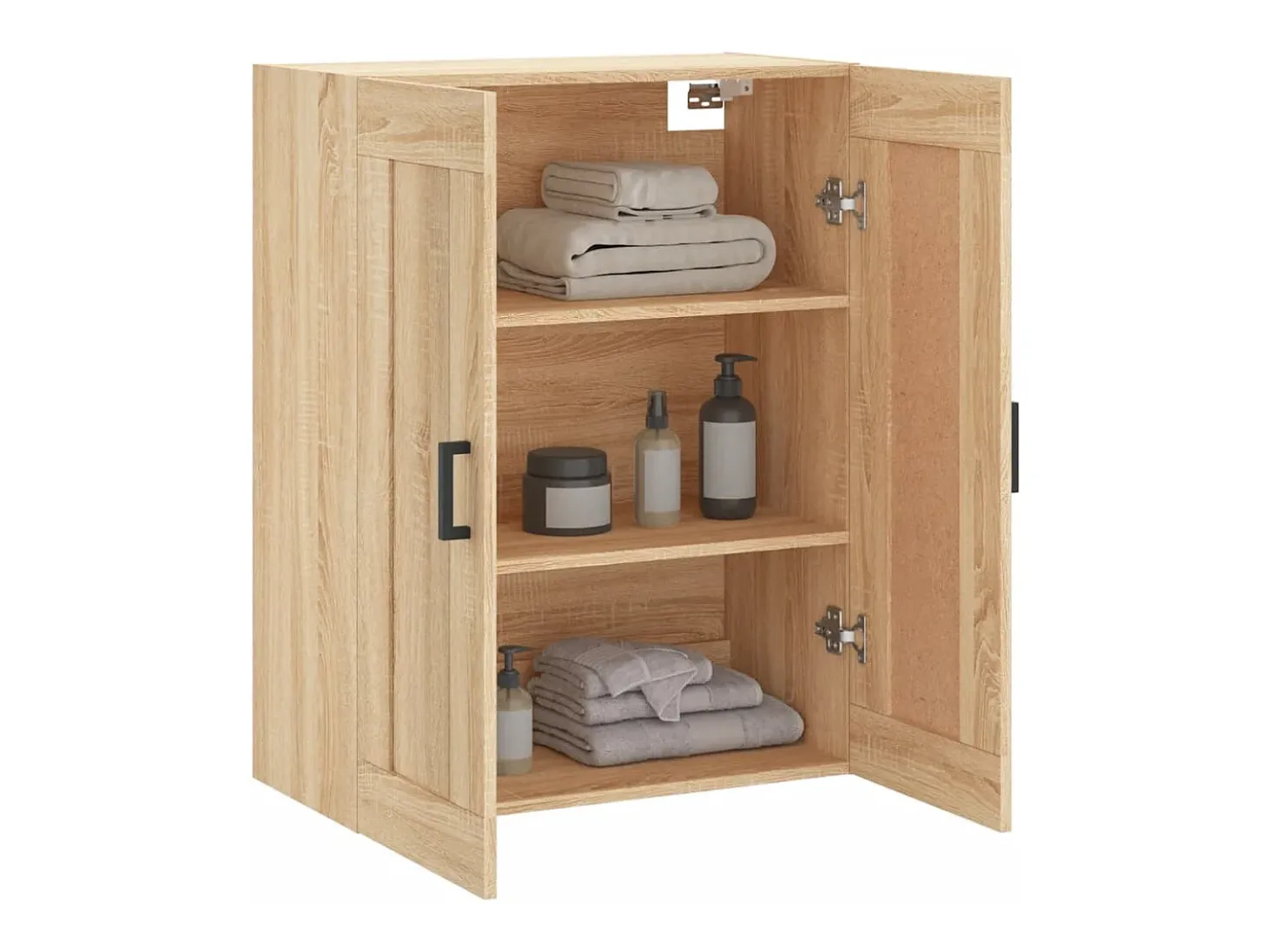 Armario de pared madera ingeniería roble Sonoma 69,5x34x90 cm