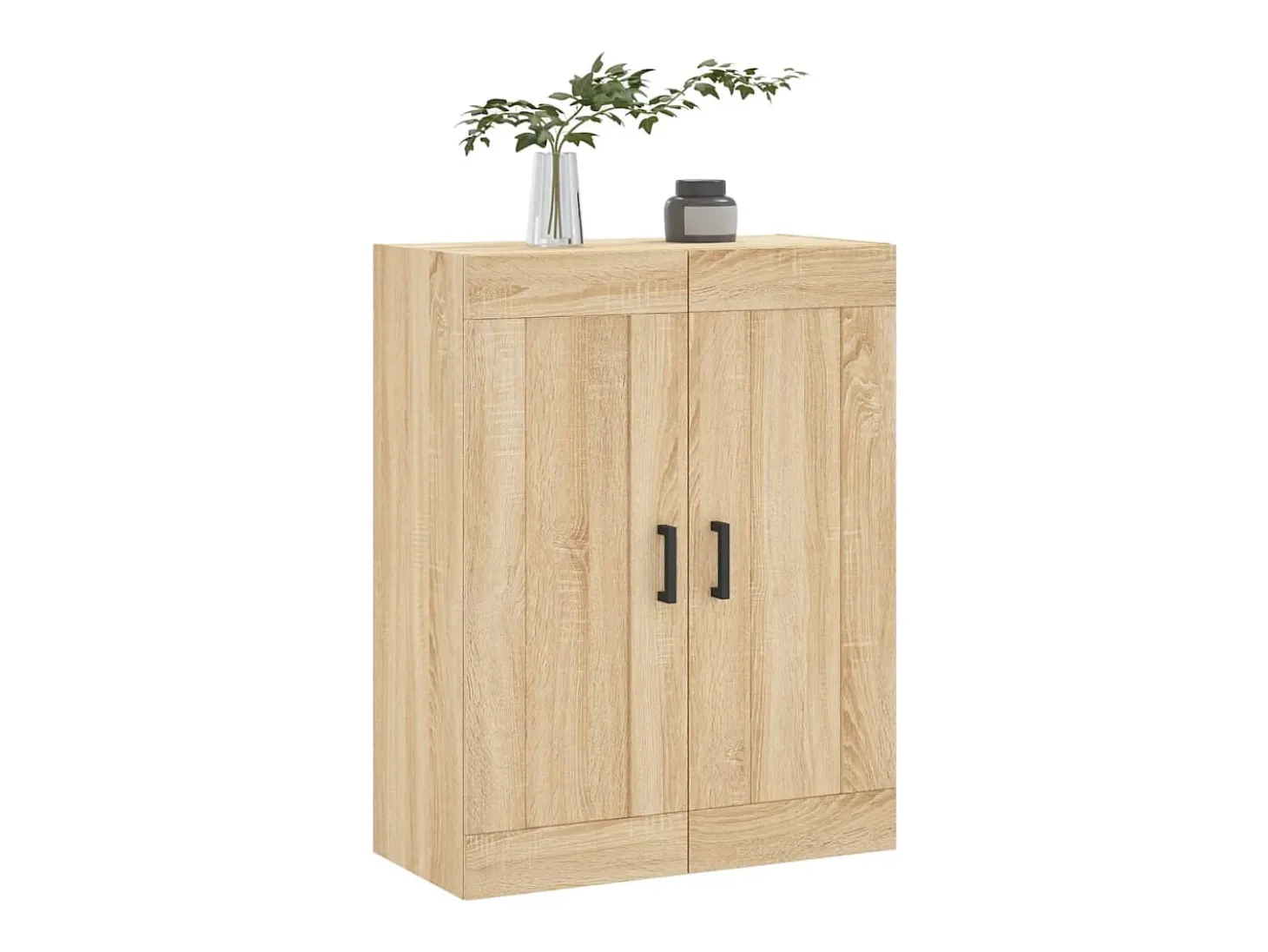 Armario de pared madera ingeniería roble Sonoma 69,5x34x90 cm