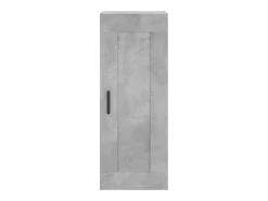 Armario de pared madera ingeniería gris hormigón 34,5x34x90 cm