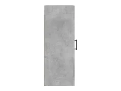 Armario de pared madera ingeniería gris hormigón 34,5x34x90 cm