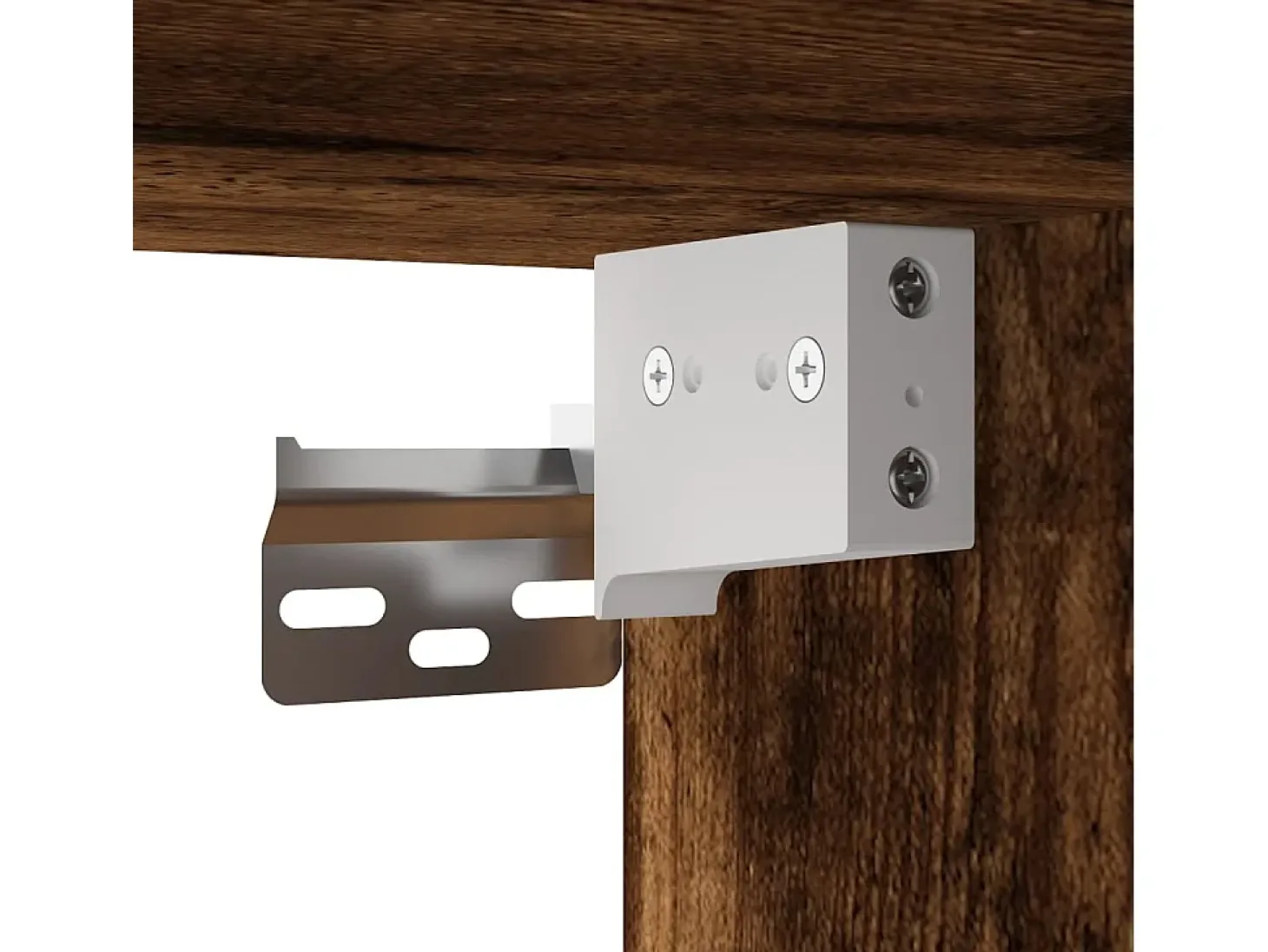 Armario de pared madera ingeniería roble ahumado 69,5x34x90 cm
