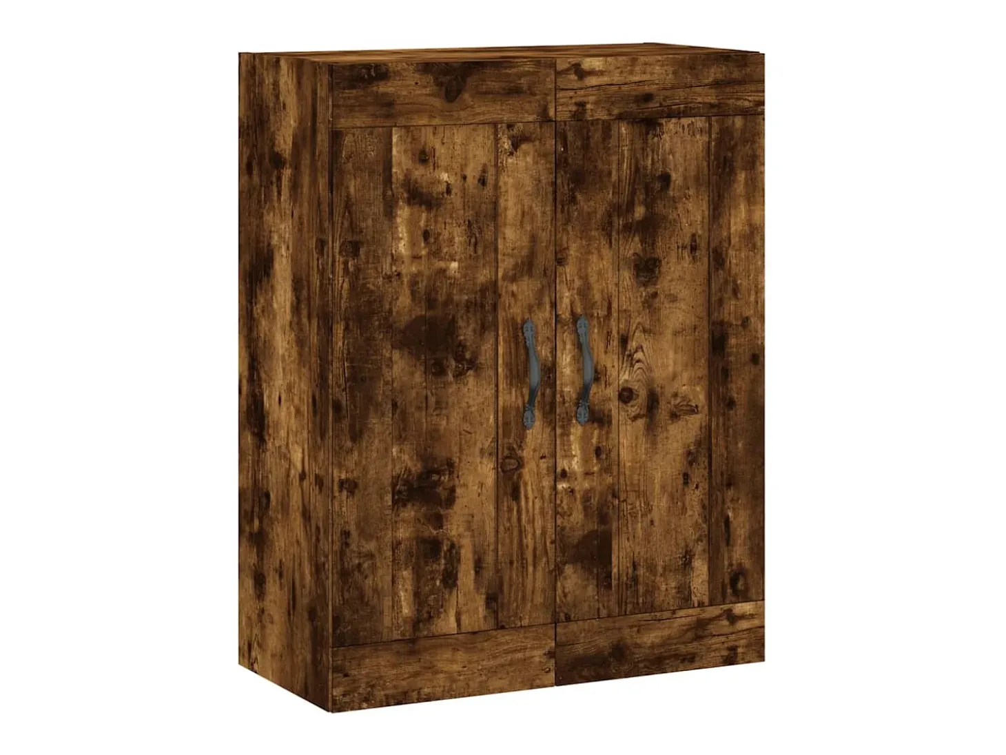 Armario de pared madera ingeniería roble ahumado 69,5x34x90 cm