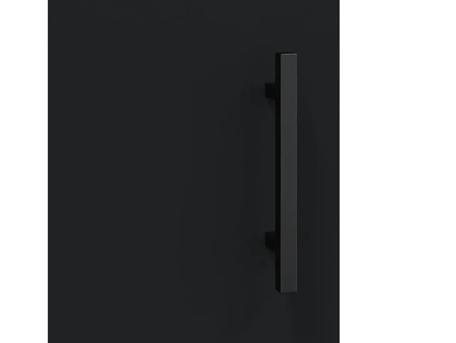 Armario de pared negro 69,5x34x90 cm