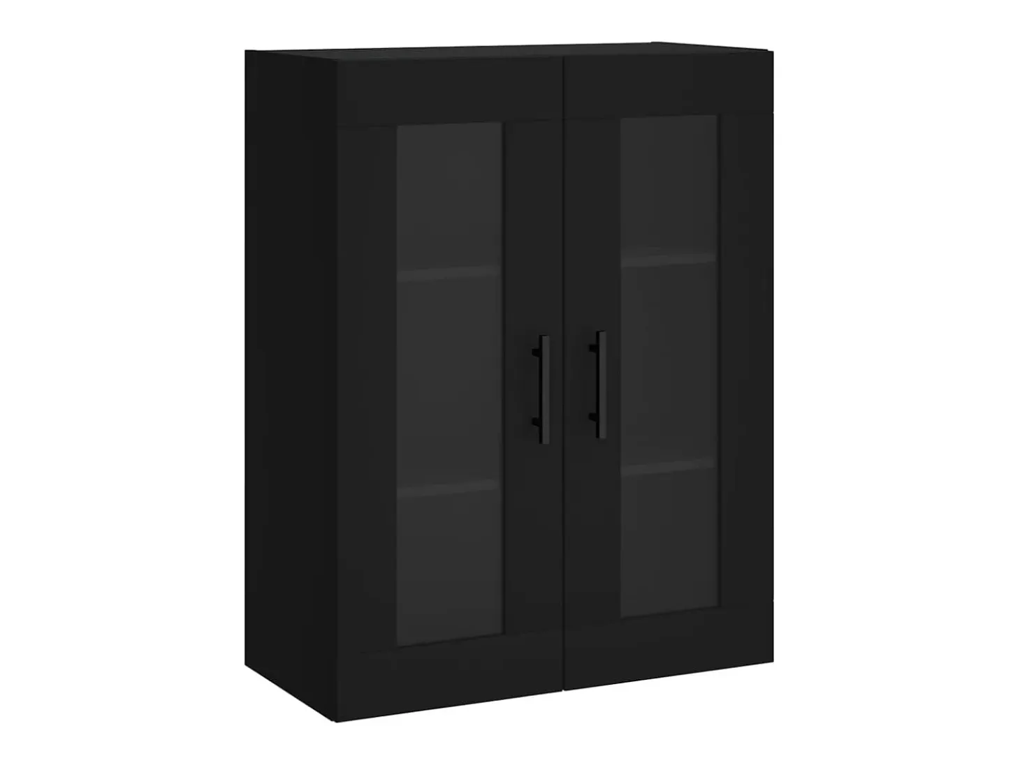 Armario de pared negro 69,5x34x90 cm