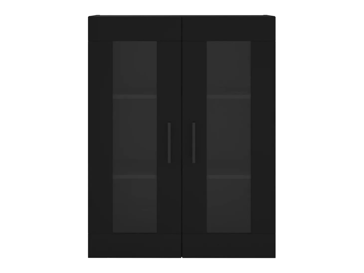 Armario de pared negro 69,5x34x90 cm