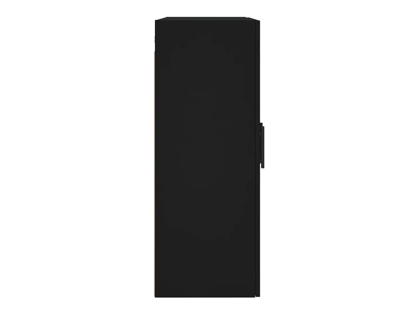 Armario de pared negro 69,5x34x90 cm