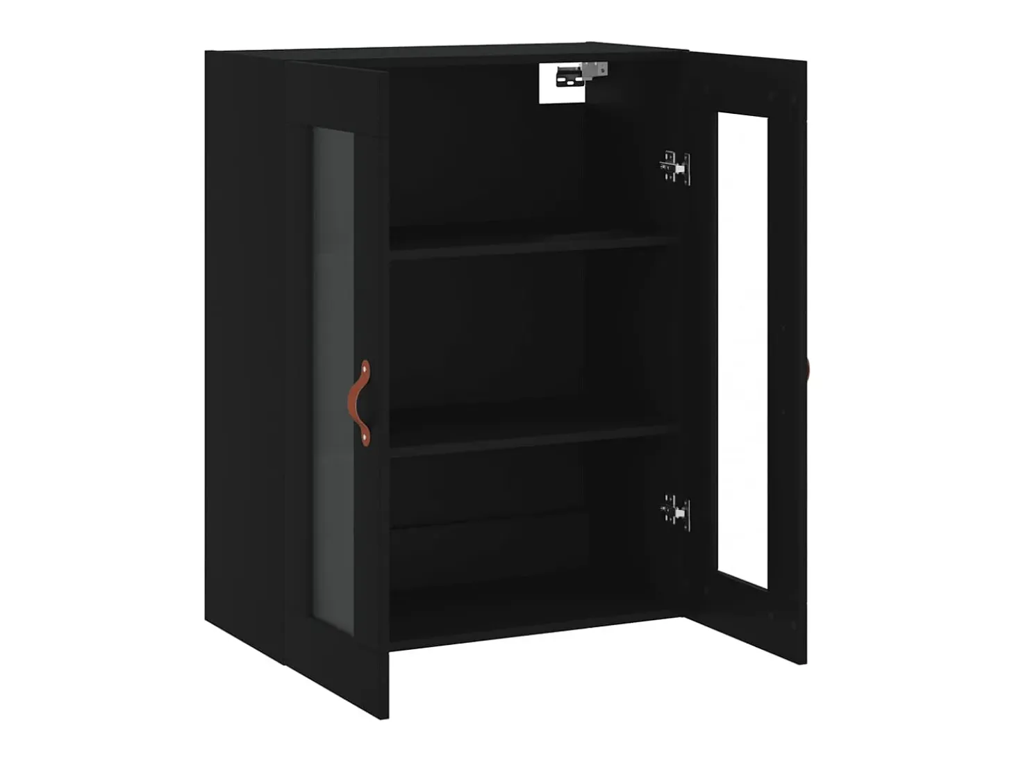 Armario de pared negro 69,5x34x90 cm