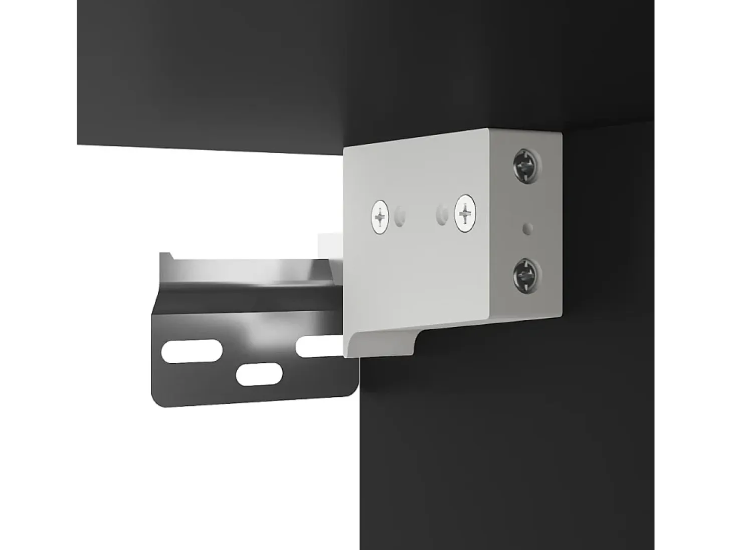 Armario de pared negro 69,5x34x90 cm