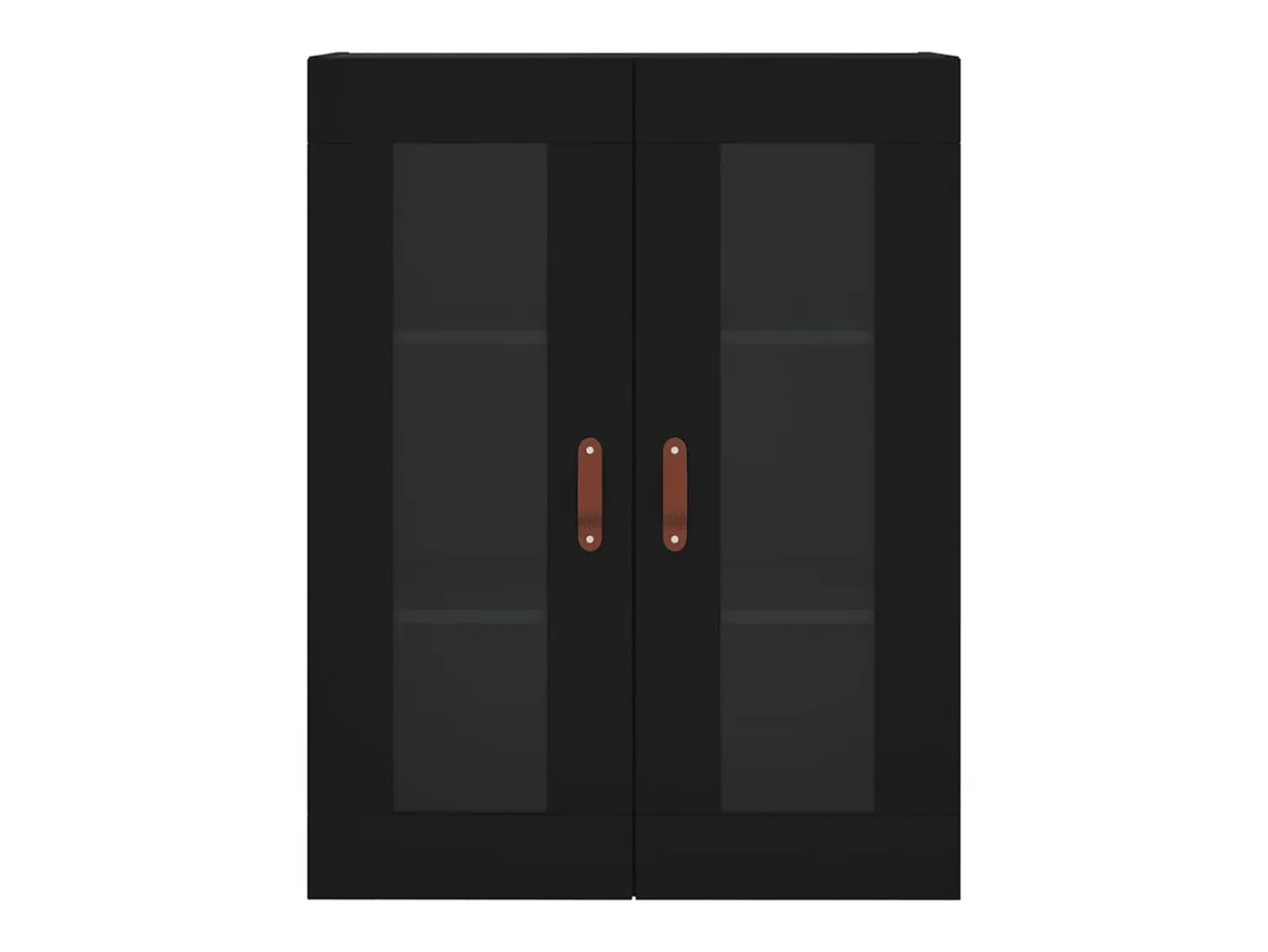 Armario de pared negro 69,5x34x90 cm