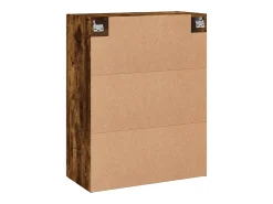 Armario de pared roble ahumado 69,5x34x90 cm madera de ingeniería