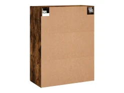 Armario de pared roble ahumado 69,5x34x90 cm