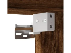 Armario de pared roble ahumado 70x42,5x40 cm madera de ingeniería