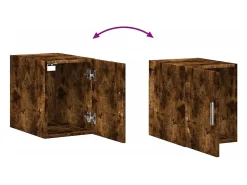 Armario de pared roble ahumado 30x42,5x40 cm madera de ingeniería