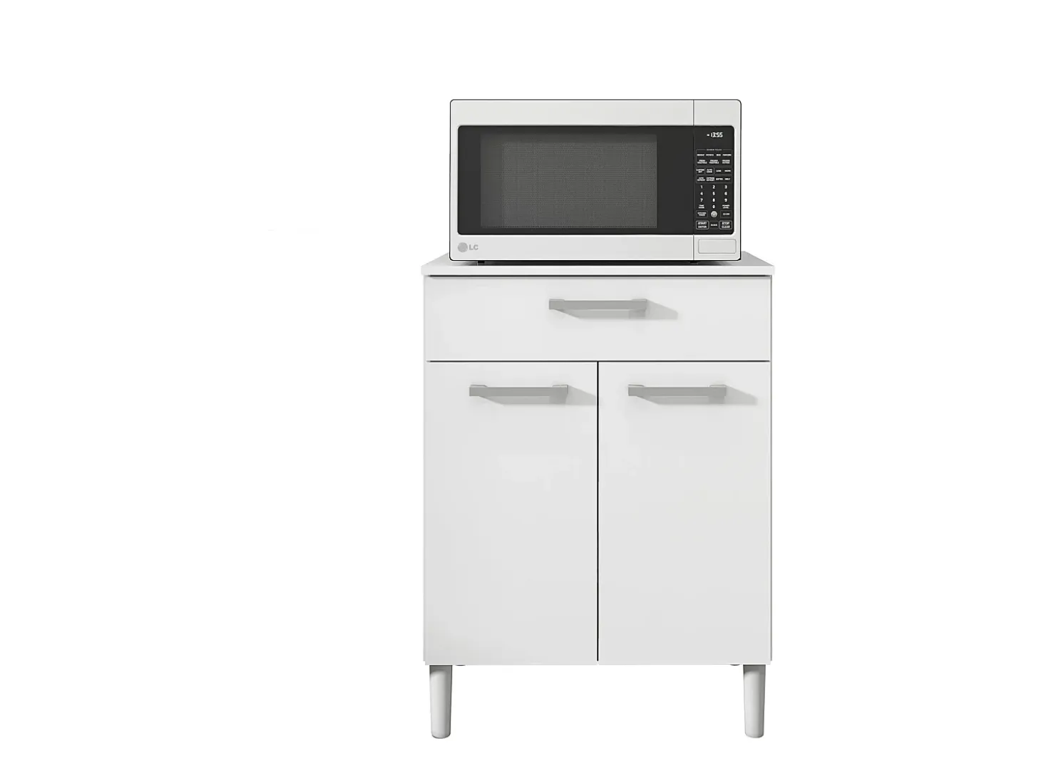 Armario Hogar 2 Puertas - 1 Cajón 84X61X39 Blanco
