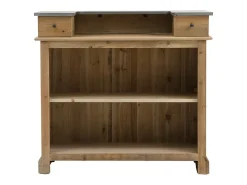 Armario mueble bar en madera reciclada 120cm Garance